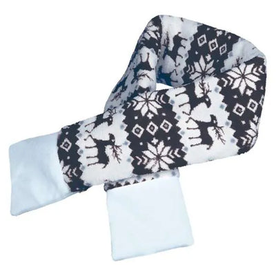 Trixie Xmas Fleeceschal – grau/weiß