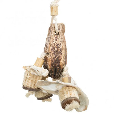 Trixie Naturspielzeug mit Mahagonischote – für Großsittiche