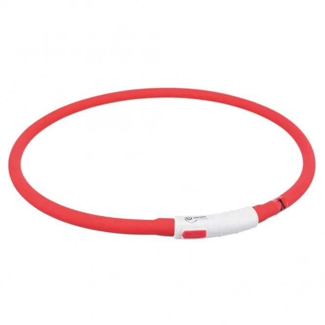 Trixie Flash Leuchtring USB – spritzwassergeschützt, wiederaufladbar