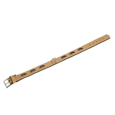 Karlie Art Buffalo Oak Halsband - Schwarz/Beige – strapazierfähig und stilvoll