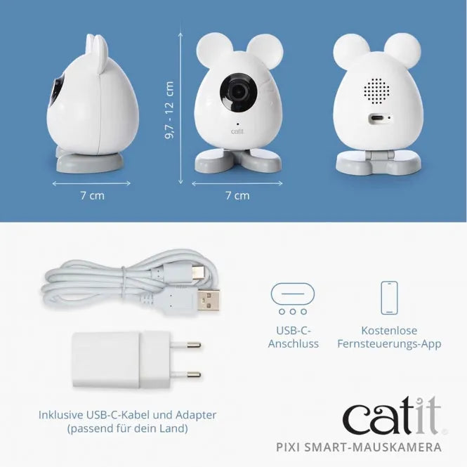 Catit PIXI Smart-Mauskamera - für Katzen, mit Nachtsicht