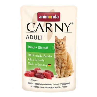 Animonda Carny PB Adult Rind + Strauß - 12x85g