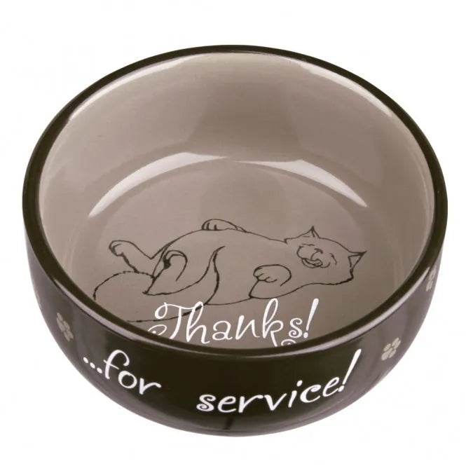 Trixie Keramiknapf Thanks for service! – 0,3 l