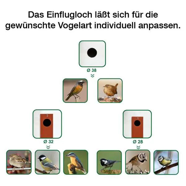 FOP Nistkasten Nido N02 - für Wildvögel, Außenbereich