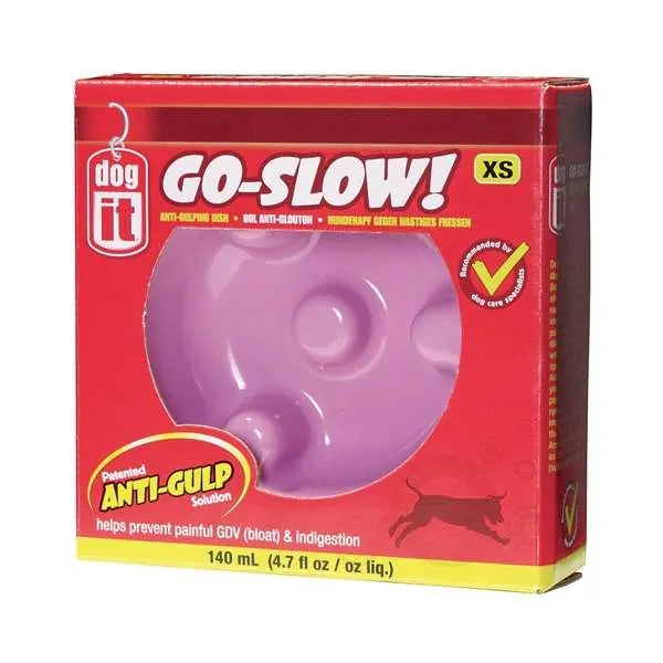 DOGIT Go-Slow Anti-Schling-Napf Rosa 140 ml – für langsames Fressen