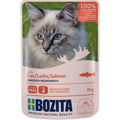 Bozita Pouch Häppchen in Gelee mit Lachs - 12x85g