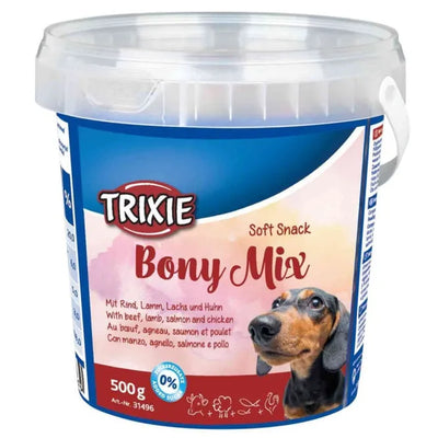 Trixie Soft Snack Bony Mix 500g Eimer – ohne Zuckerzusatz