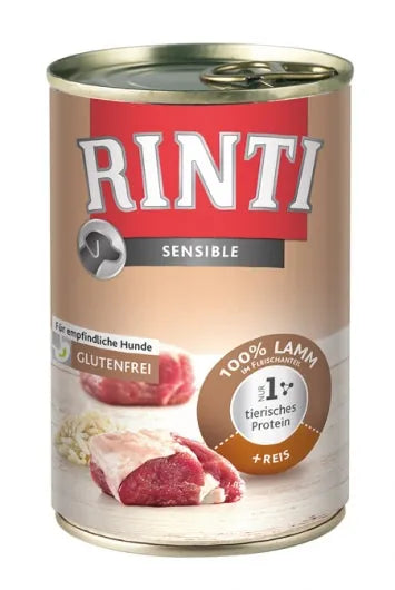 Rinti Sensible Lamm + Reis - 12x400g – für empfindliche Hunde