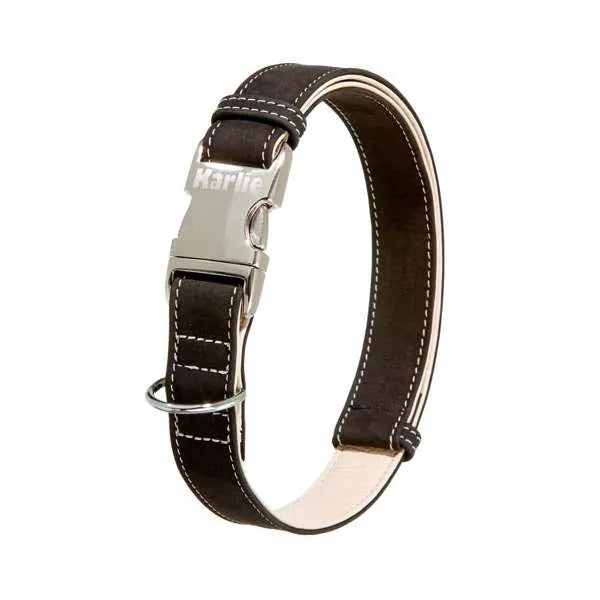 Karlie Buffalo Ultra Halsband - Stufenlos verstellbar, Leder