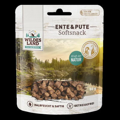 Wildes Land Softsnack Ente & Pute 50g