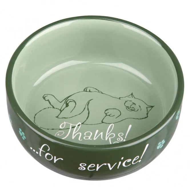 Trixie Keramiknapf Thanks for service! – 0,3 l