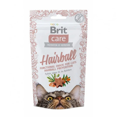Brit Care Cat Snack Hairball 50g - zur Unterstützung der Haarballen