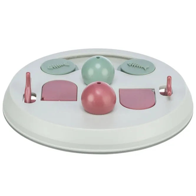 Trixie Cat Activity Flip Board – Brettspiel mit Kegeln