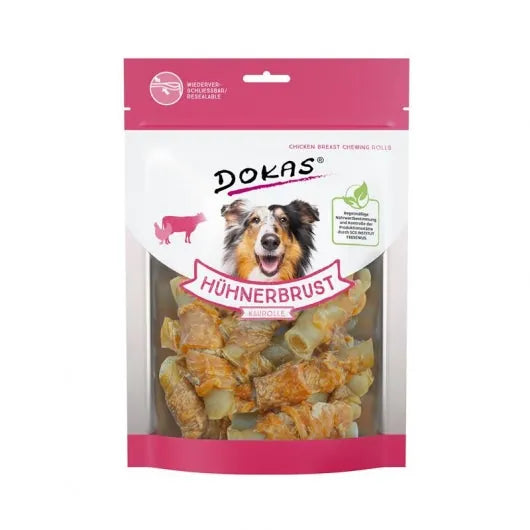 Dokas Dog Snack Hühnerbrust Kaurolle
