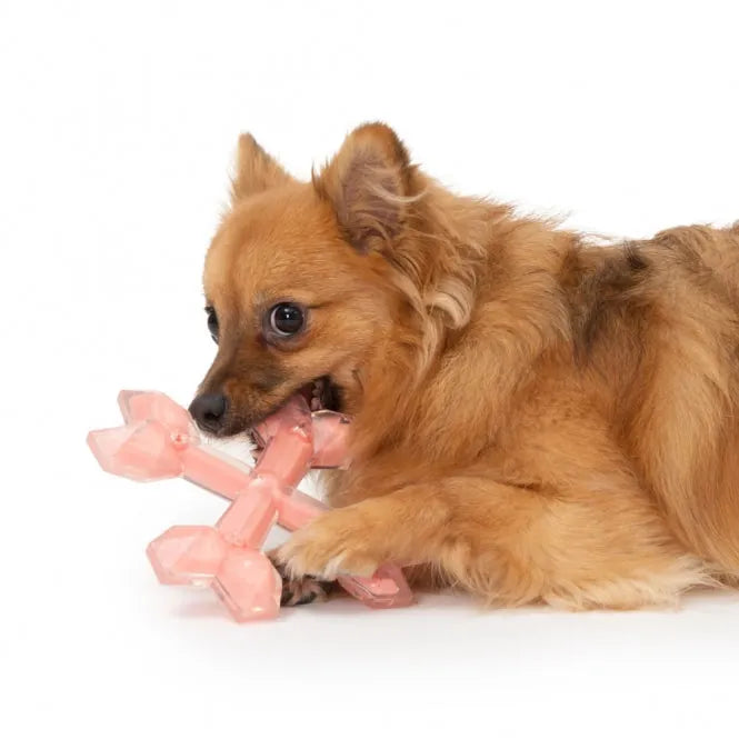 Zeus Duo Gekreuzte Knochen mit Hühnchenduft – robustes Hundespielzeug