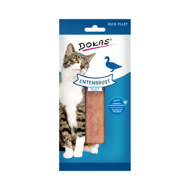 Dokas Cat Snack Entenbrust Filet 22g – Delikater Verwöhnsnack
