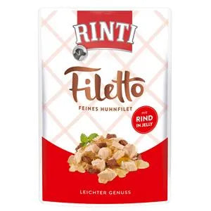 Rinti Filetto Jelly Huhn & Rind - 24x100g