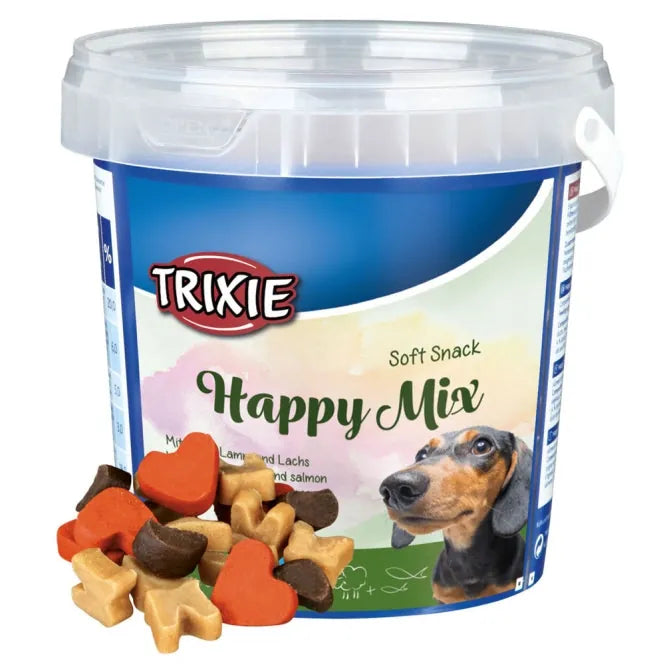 Trixie Soft Snack Happy Mix 500g Eimer – ohne Zuckerzusatz
