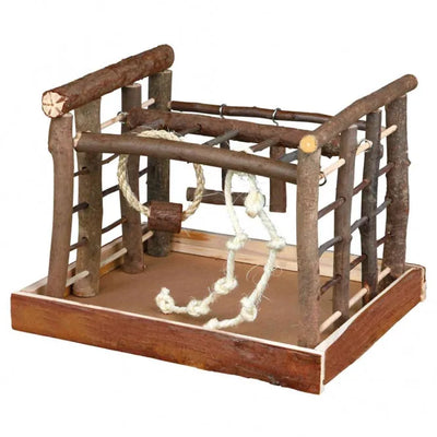 Trixie Vogelspielplatz aus Naturholz – für kleine Vogelarten