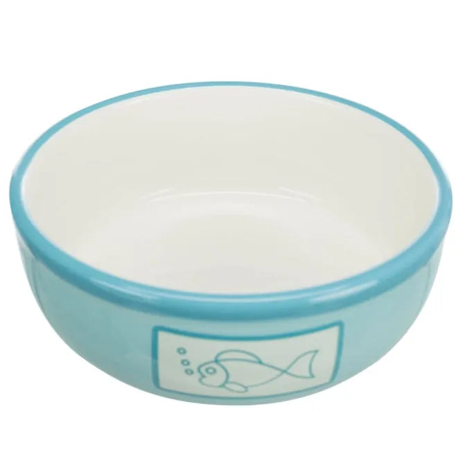 Trixie Keramiknapf mit Fischmotiv – 0,35 l