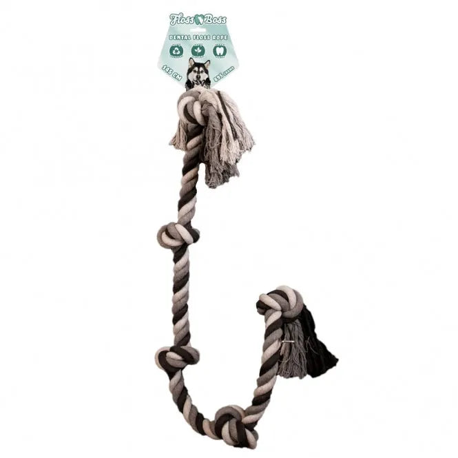 Floss Boss Dental Baumwollseil mit 5 Knoten – zahnreinigend und langlebig