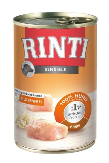 Rinti Sensible Huhn + Reis - 12x400g – für empfindliche Hunde