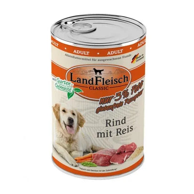 Landfleisch Dog Classic Rind mit Reis & Gartengemüse extra mager – fettarm
