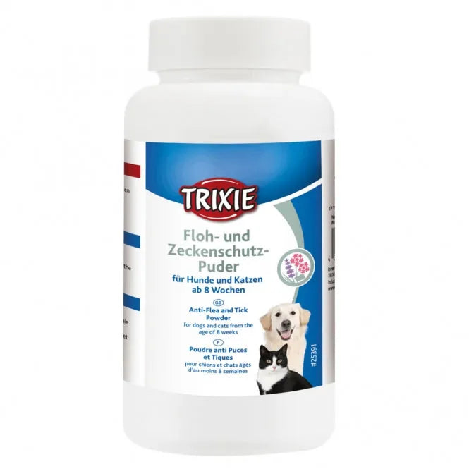 Trixie Floh- und Zeckenschutz-Puder – für Hunde und Katzen, 150 g