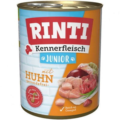 Rinti Kennerfleisch Junior Huhn für Welpen mit 70% Fleischanteil