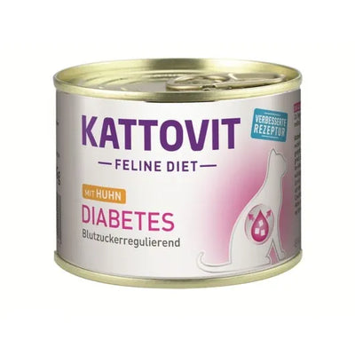 Kattovit Dose Feline Diet Diabetes/H Gewicht Huhn - 12x185g