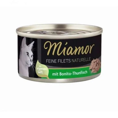 Miamor Feine Filets naturelle – Thunfischfilets in 80 g Dose, leicht verdaulich