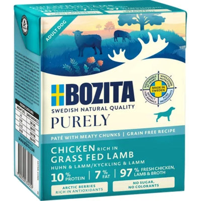 Bozita Dog Tetra Purely Pate mit Huhn & Lamm - 6x370g