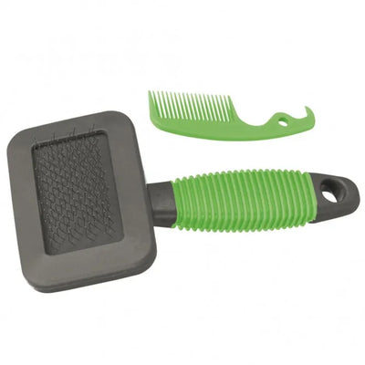 Trixie Softbürste für Kleintiere – mit Bürstenreiniger