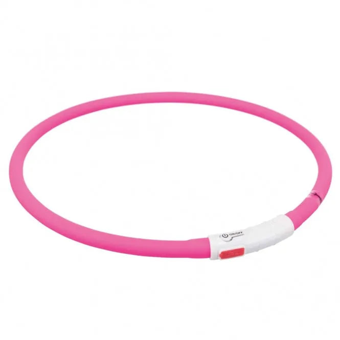 Trixie Flash Leuchtring USB – spritzwassergeschützt, wiederaufladbar