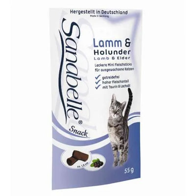 Sanabelle Snack mit Lamm & Holunder 55g – sehr hoher Fleischanteil