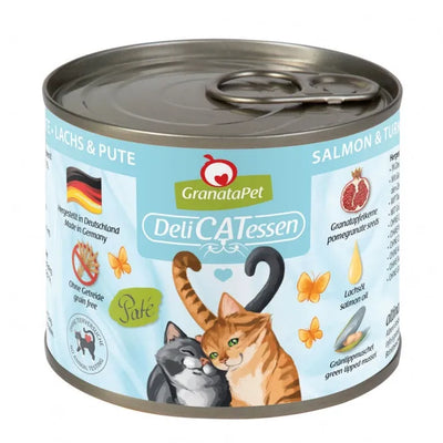 GranataPet Delicatessen Dose Lachs & Pute für Katzen – Immunstärkung, ohne Getreide