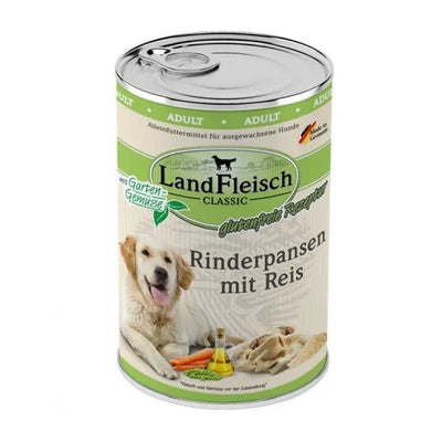 Landfleisch Dog Classic Rinderpansen mit Reis & Gartengemüse