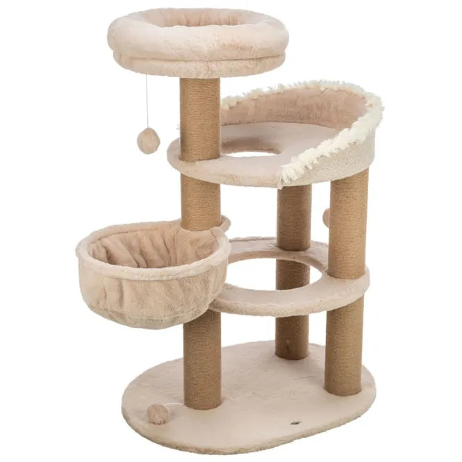 Trixie Kratzbaum Boho Filippo – mit abnehmbarem Kuschelbett