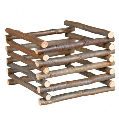 Trixie Heuraufe zum Aufstellen - aus Naturholz, klappbar