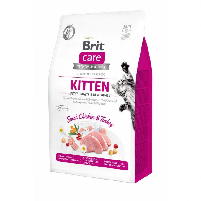 Brit Care Cat Grain-Free - hypoallergen, reich an Hühnerfleisch