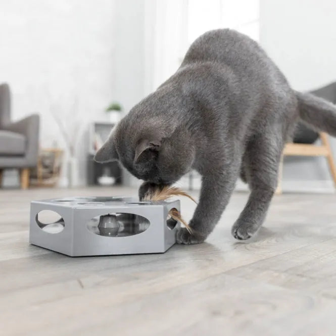Trixie Turning Feather Katzenspielzeug – interaktives Spielzeug