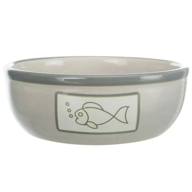 Trixie Keramiknapf mit Fischmotiv – 0,35 l
