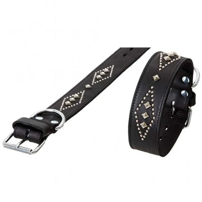 Karlie RONDO Halsband doubliert mit Ziernieten - Schwarz