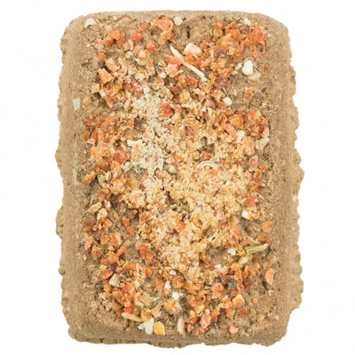 Trixie Lehmstein mit Karotte - 100g – natürlicher Snack für Kleinnager