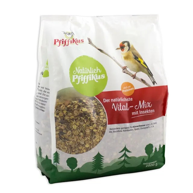 Natürlich Pfiffikus Vital-Mix mit Insekten - proteinreiches Vogelfutter