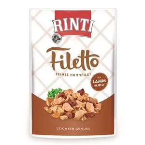 Rinti Filetto Jelly Huhn & Lamm - 24x100g