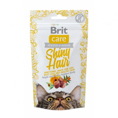 Brit Care Cat Snack Shiny Hair 50g - für glänzendes Fell