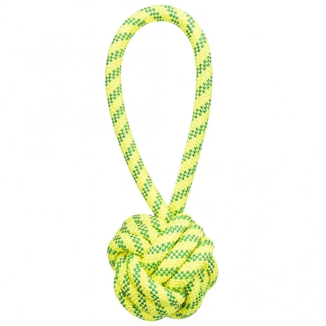 Trixie Aqua Toy Spieltau mit eingeflochtenem Ball – schwimmfähig und robust