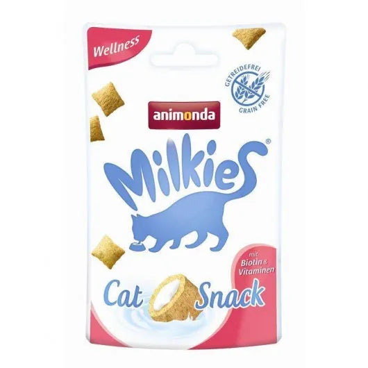 Animonda Snack Milkie Wellness mit Biotin & Vitaminen - Snacks für Katzen (12x30g)