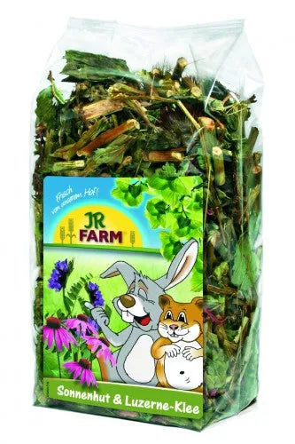 JR Farm Sonnenhut & Luzerne-Klee 100g – gesundes Raufutter